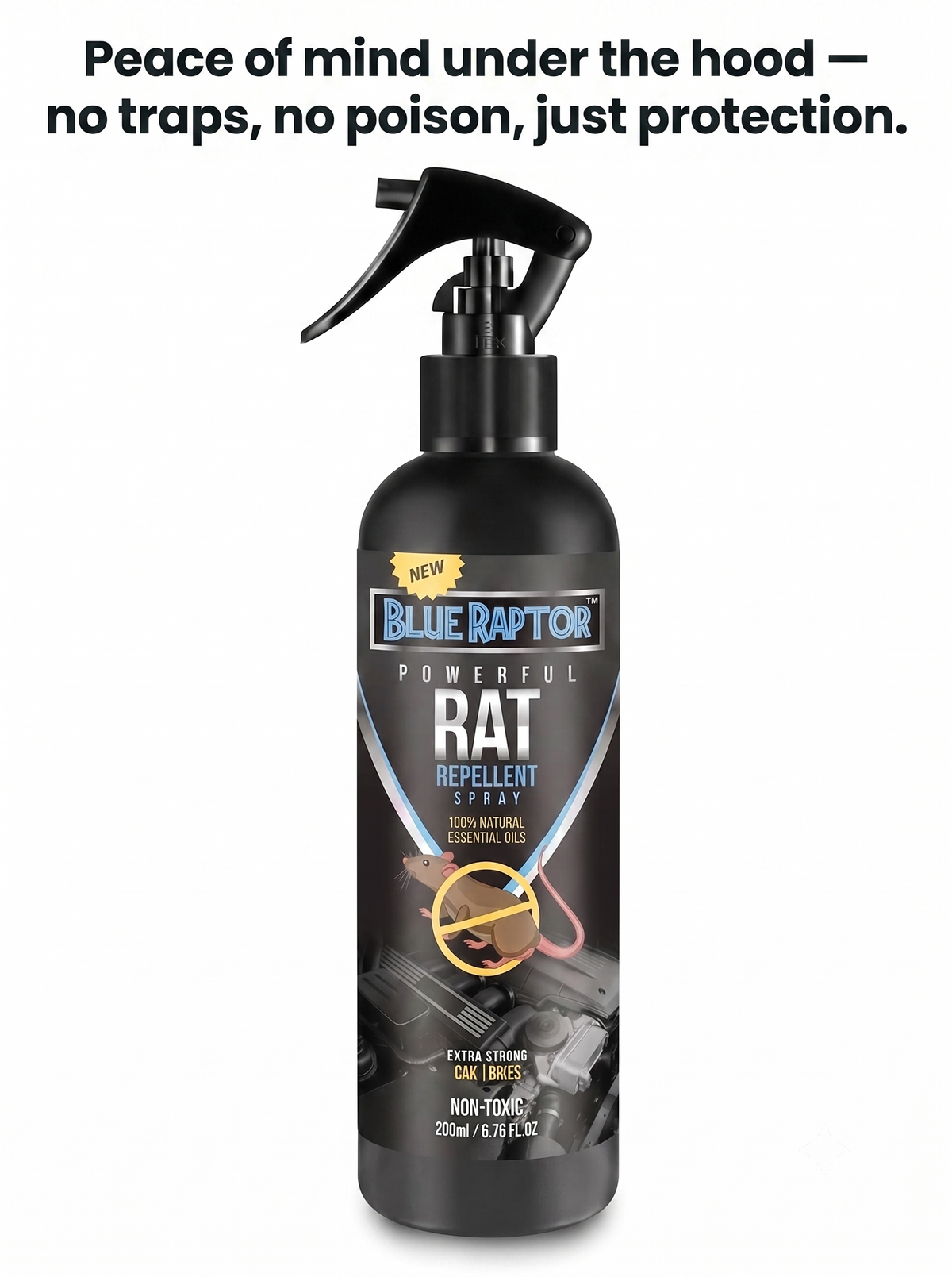 Blue Raptor Rat Repellent Spray for Cars – Powerful Rodent Protection