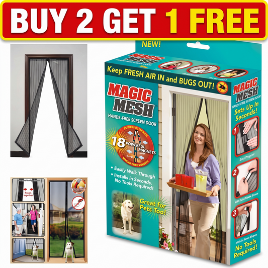 Polyester Magnetic Mosquito Net for Door | Mosquito Curtain for All Door Types & Sizes