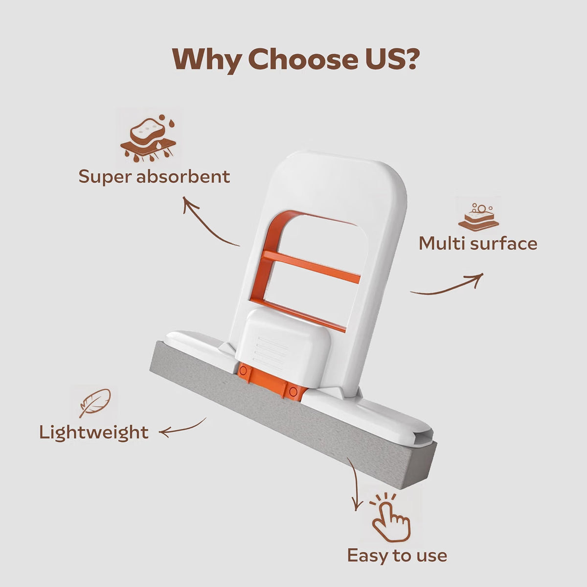 Mini Foldable Mop for Kitchen (Pack of 1)